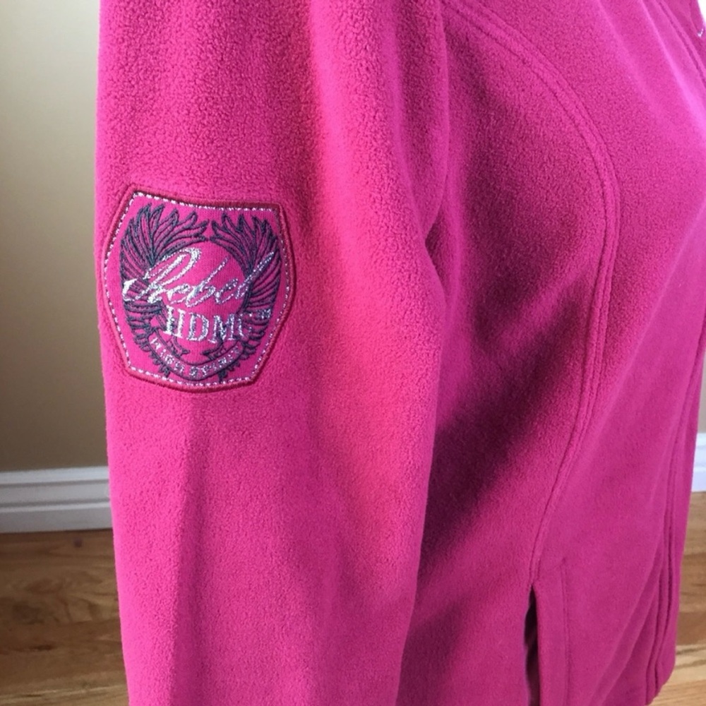 Harley-Davidson Women's Maroon Fleece Jacket - Picture 4 of 4